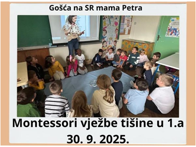 Montessori vježbe u 1. A